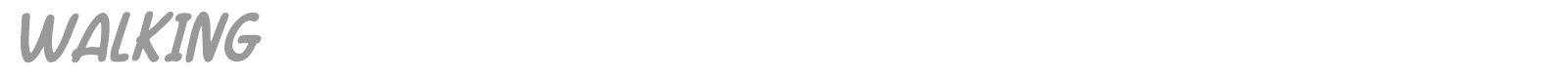 Walking font preview